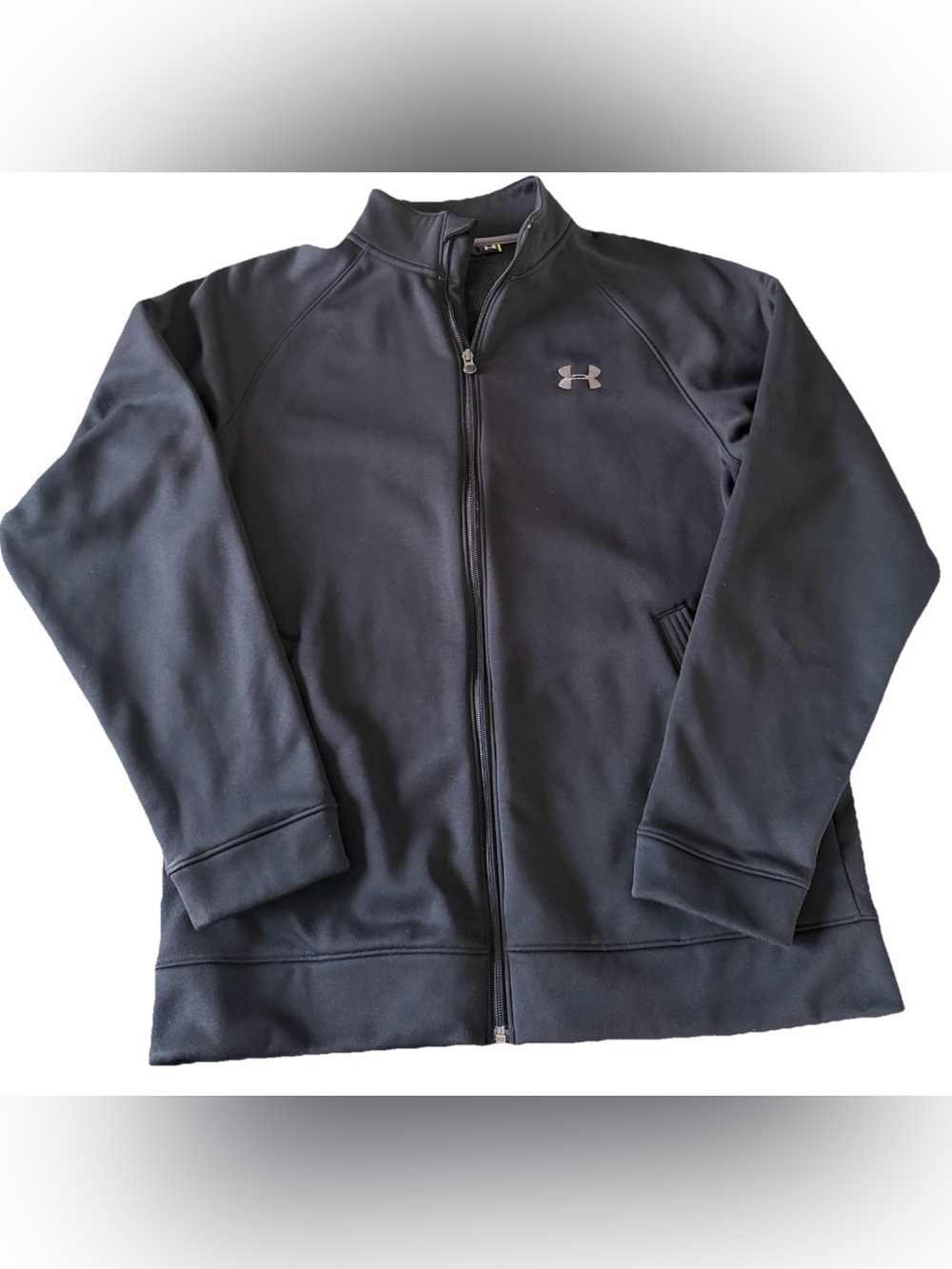 Under Armour Black Full-Zip Performance Jacket with Logo